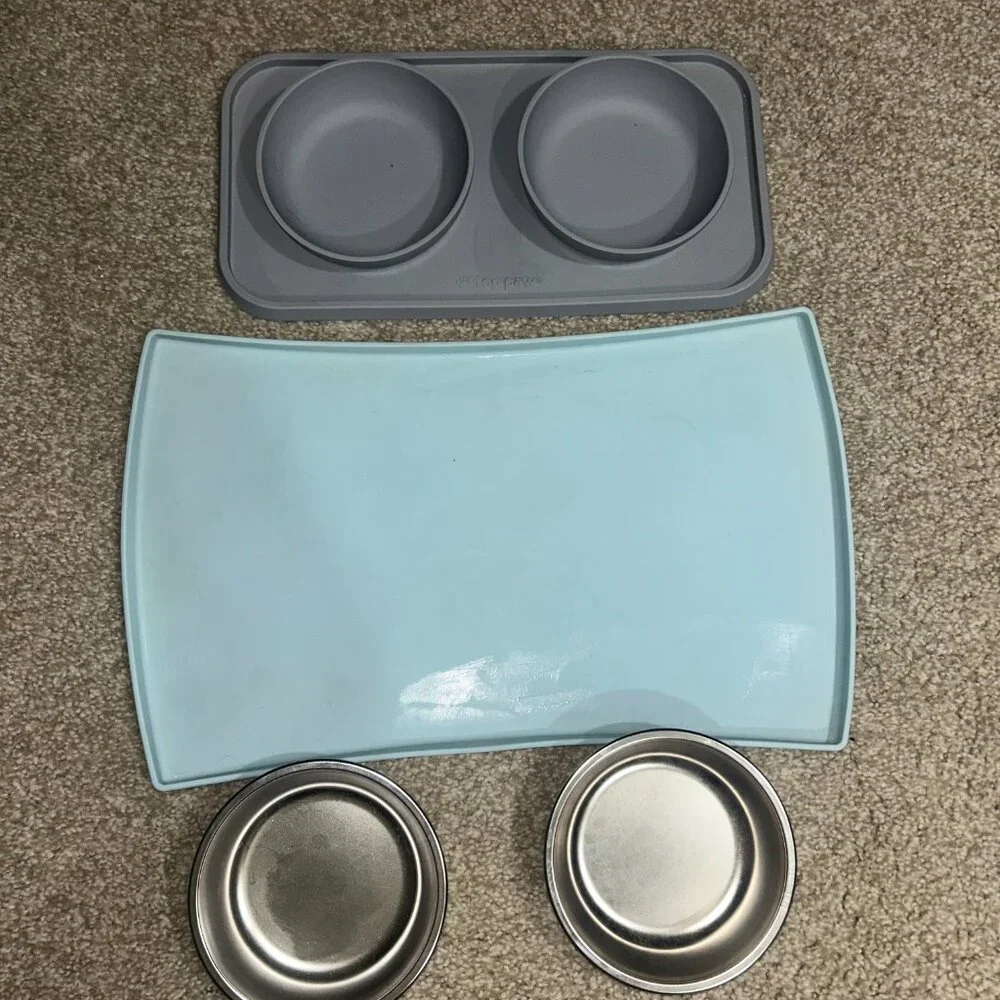Dog bowls and feeding mats